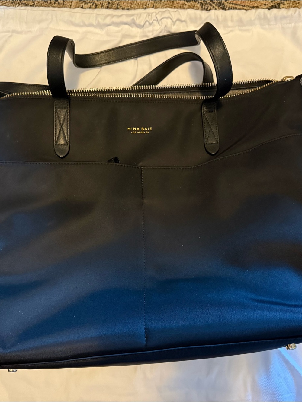 Mina Baie Black Nylon Amelia Bag